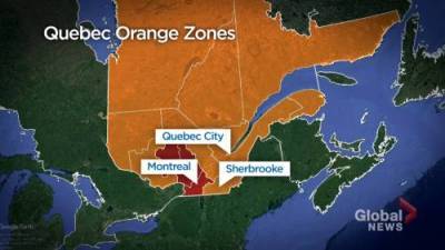 Tim Sargeant - COVID-19: Quebec returns to zone orange - globalnews.ca