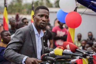 Uganda's Bobi Wine calls for peaceful protests after polls - clickorlando.com - city Kampala - Uganda
