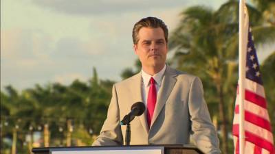 Matt Gaetz - America I (I) - While embroiled in alleged sex scandal, Gaetz speaks to Trump supporters in Doral - clickorlando.com - county Miami-Dade - city Miami
