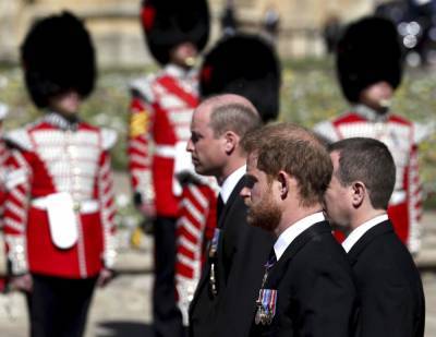 prince Philip - prince Harry - prince Charles - Harry, William seen chatting together after royal funeral - clickorlando.com - county Prince William