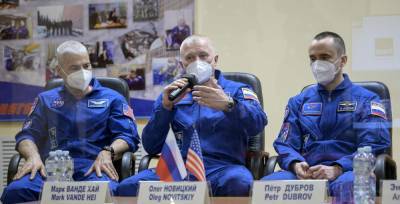 US-Russian trio blast off on mission to space station - clickorlando.com - Usa - Russia - city Moscow - Kazakhstan - city Baikonur