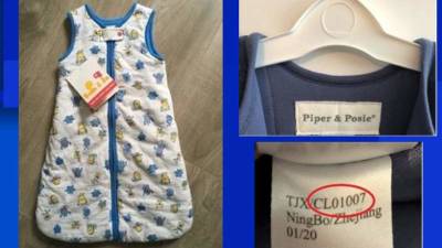 Infant sleep bags sold at T.J. Maxx, Marshalls recalled due to suffocation risk - clickorlando.com - Canada - county Sierra