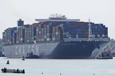 Largest container ship hits East Coast as ports see surge - clickorlando.com - state New Jersey - state Virginia - state South Carolina - Georgia - county Norfolk - Charleston, state South Carolina