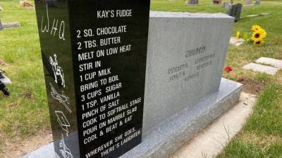 Jesus Christ - 97-year-old Utah woman's headstone includes her favorite fudge recipe - fox29.com - city New York - county Logan - state Utah
