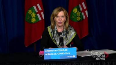 Christine Elliott - Ontario further expanding COVID-19 vaccine eligibility to individuals 50+: Minister Elliott - globalnews.ca - county Ontario - county Elliott