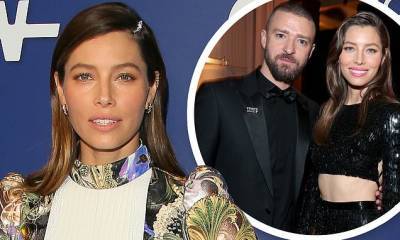 Jessica Biel - Justin Timberlake - Jessica Biel says life is 'changing diapers, doing nap time' after welcoming 'a secret COVID baby' - dailymail.co.uk