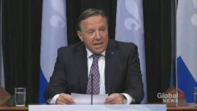 François Legault - COVID-19: Legault says all of Quebec will move into yellow zone on Monday - globalnews.ca