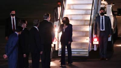 Kamala Harris - Harris defends comments on migration spike during visit to Mexico - fox29.com - Mexico - city Mexico - Guatemala - city Guatemala - county Harris