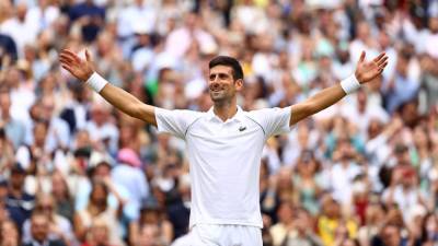Rafael Nadal - Roger Federer - Djokovic wins Wimbledon, ties record for 20th Grand Slam title - fox29.com - Italy - Australia - county Day - Serbia