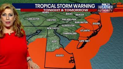 Sue Serio - Weather Authority: Humidity returns Thursday, evening rain expected from Elsa - fox29.com - state Delaware - Jersey
