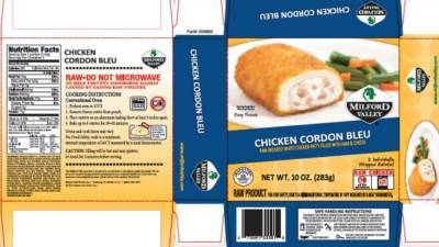 Serenade Foods recalling nearly 60,000 pounds of chicken products over possible salmonella contamination - fox29.com - Netherlands - county Valley - state Indiana