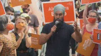 Mike Le-Couteur - Jagmeet Singh - Notes from the NDP campaign trail: Jagmeet Singh shifts style to stump for votes in pandemic - globalnews.ca