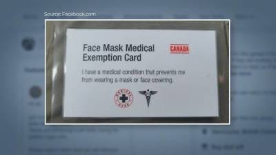 Kylie Stanton - Facebook group linked to fake COVID-19 mask exemption cards - globalnews.ca - county Island - city Vancouver, county Island