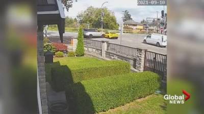 Porch camera catches dangerous driving at Richmond B.C. intersection - globalnews.ca - city Richmond