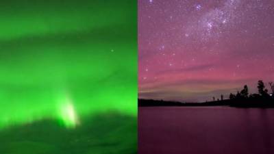 Pink and green: Auroras light up night sky in Tasmania, Alaska - fox29.com - Australia - state Alaska - county Summit