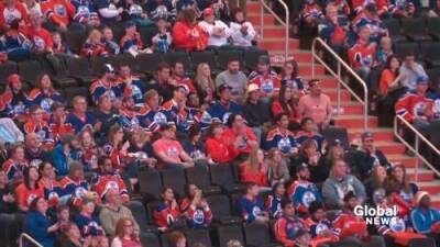 Edmonton Oilers return to Rogers Place at half capacity - globalnews.ca