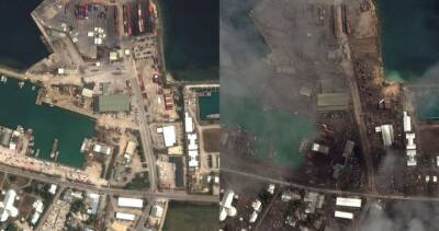 Shocking before-and-after photos show Tonga volcano’s widespread damage - globalnews.ca - Australia - New Zealand