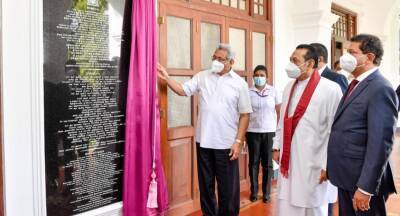 Gotabaya Rajapaksa - Mahinda Rajapaksa - Renovated ‘Sirimathipaya’ Prime Minister’s Office opened - newsfirst.lk - Sri Lanka