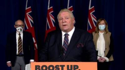 Doug Ford - COVID-19: Ford announces reopening of gyms, restaurants at 50 per cent capacity starting Jan. 31 - globalnews.ca
