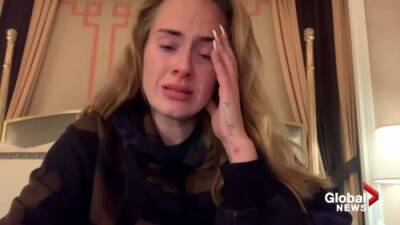 Tearful Adele postpones Las Vegas residency, blames COVID-19, supply shortages - globalnews.ca - city Las Vegas