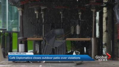 Café Diplomatico closes outdoor patio over municipal violations - globalnews.ca - Italy