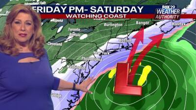 Sue Serio - Bitter temperatures return as forecasters monitor potentially major weekend snowstorm - fox29.com - state New Jersey - state Delaware