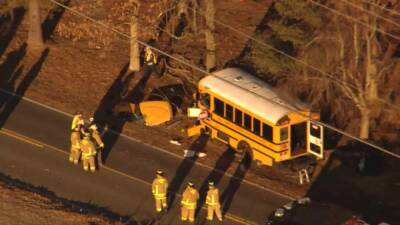 2 women hurt in Winslow Township school bus crash - fox29.com - county Cooper