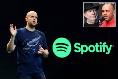 Joni Mitchell - Joe Rogan - Covid Vaccine - Spotify to add ‘content advisories’ to podcasts with COVID discussions - nypost.com