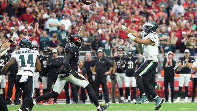 Williams - Christian Petersen - Kyler Murray - 5 - 0! Eagles stay undefeated, hang on to beat Cardinals 20-17 - fox29.com - state Arizona - Philadelphia, county Eagle - county Eagle - city Glendale, state Arizona