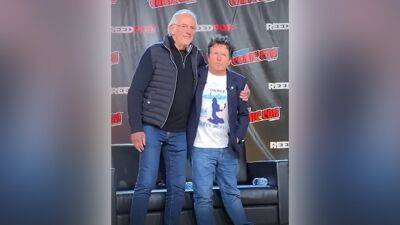Michael J.Fox - Watch: Michael J. Fox, Christopher Lloyd share emotional reunion at ‘Back to the Future’ panel - fox29.com - New York - city New York