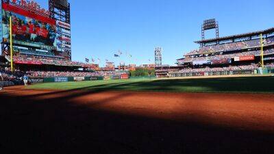 Philadelphia Phillies - Bryce Harper - Phillies set for 1st home playoff game since 2011 in tied NLDS vs. Braves - fox29.com - state Pennsylvania - city Atlanta - county Park - county St. Louis - Philadelphia, state Pennsylvania