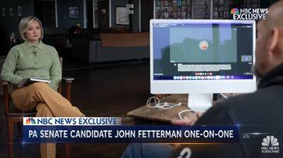 NBC reporter who commented on Fetterman’s health causes panic among ‘objective journalists’ - foxnews.com - New York - Washington - state Pennsylvania