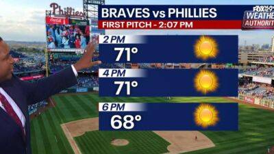 Weather Authority: Sunny Saturday in store for Phillies Game 4 at Citizens Bank Park - fox29.com