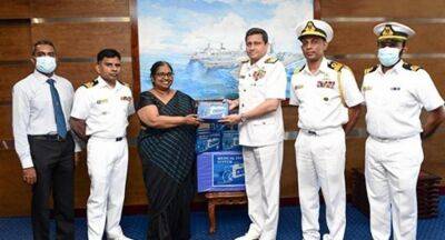 Nishantha Ulugetenne - 400 thalassemia infusion systems produced by Navy handed over to Ministry of Health - newsfirst.lk - Sri Lanka