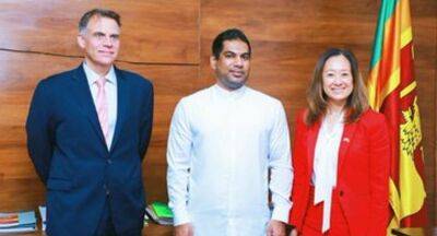 Julie Chung - Robert Kaproth - Kanchana meets top US Treasury official - newsfirst.lk - Usa - Sri Lanka - county Power