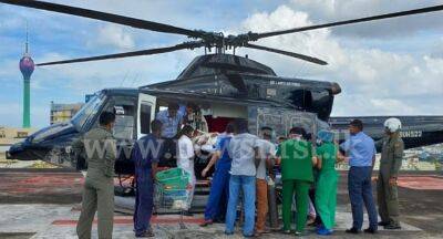 Sudarshana Pathirana - Air Ambulance deployed to transfer patient in vegetative state - newsfirst.lk - Sri Lanka
