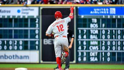 Philadelphia Phillies - Aaron Nola - Kyle Schwarber - Phillies down Astros for 1st playoff berth since 2011 - fox29.com - city Seattle - state Texas - Houston, state Texas - city Houston, state Texas