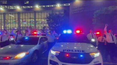 Police lights shine across North Philly to show support for kids at Shriners Hospital - fox29.com - city New York