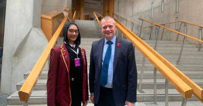 Lanarkshire pupil applauded as her inspiring speech on mental health heard in Parliament - dailyrecord.co.uk - Scotland - county Graham