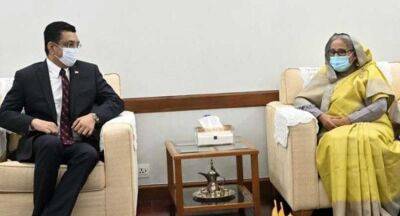 Ali Sabry - Ali Sabry meets Bangladesh PM - newsfirst.lk - Sri Lanka - Bangladesh