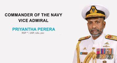 Ranil Wickremesinghe - Vice Admiral Priyantha Perera – Sri Lanka’s New Navy Chief - newsfirst.lk - Taiwan - Usa - India - Sri Lanka - Pakistan - Australia - county Branch