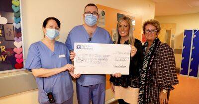 Family of beloved dad who passed away from COVID hand over cheque and pay thanks to ICU staff who cared for him - dailyrecord.co.uk