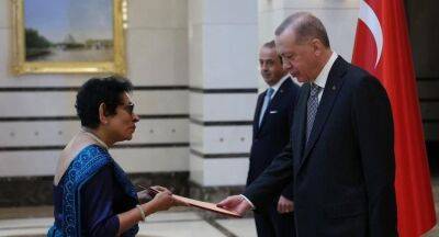 Sri Lanka’s envoy to Türkiye presents credentials to President Erdoğan - newsfirst.lk - county Republic - Sri Lanka - city Istanbul - Turkey - city Ankara