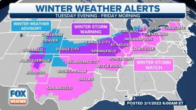 Major winter storm to spread snow, ice from Texas to Midwest, Northeast starting on eve of Groundhog Day - fox29.com - New York - city New York - county Buffalo - state Vermont - state Texas - city Chicago - city Pittsburgh - county Cleveland - city Detroit - Mexico - state New Mexico - city Kansas City - city Indianapolis - county Gulf - Austin