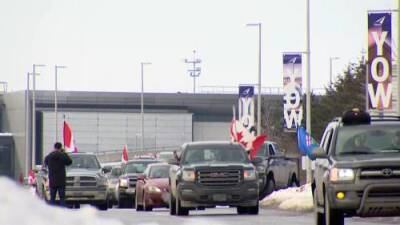 Trucker protests: Demonstrators gather at Ottawa Macdonald–Cartier International Airport - globalnews.ca - city Ottawa