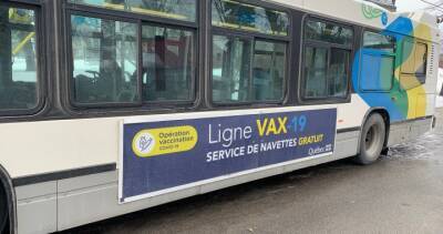 COVID-19 vaccination shuttle buses now in service in Montreal - globalnews.ca