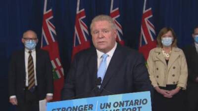 Doug Ford - COVID-19: Ontario dropping use of proof of vaccine March 1, masking to remain - globalnews.ca