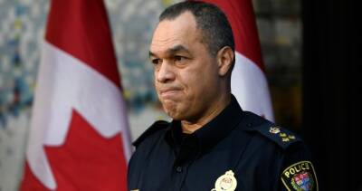 Bill Blair - Ottawa police Chief Peter Sloly resigns amid ‘freedom convoy’ blockade - globalnews.ca - Canada - city Ottawa