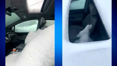 Man accidentally leaves sunroof open during heavy snowfall - fox29.com - state Massachusets - city Boston - city Chicago