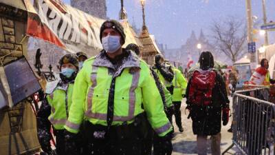 Justin Trudeau - Canada - Tamara Lich - Steve Bell - Police arrest Canadian protest leaders - rte.ie - Usa - Canada - New Zealand - county Ontario - city Ottawa - county Windsor - state Michigan - city Detroit, state Michigan